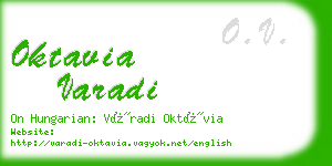 oktavia varadi business card